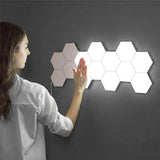 TOUCHY™ : Lampes Modulaires Nid d’Abeilles S’allument au Toucher